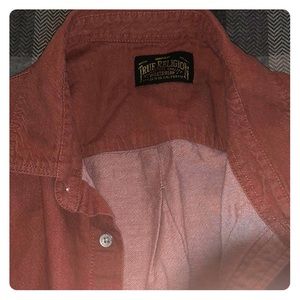 True Religion salmon button down